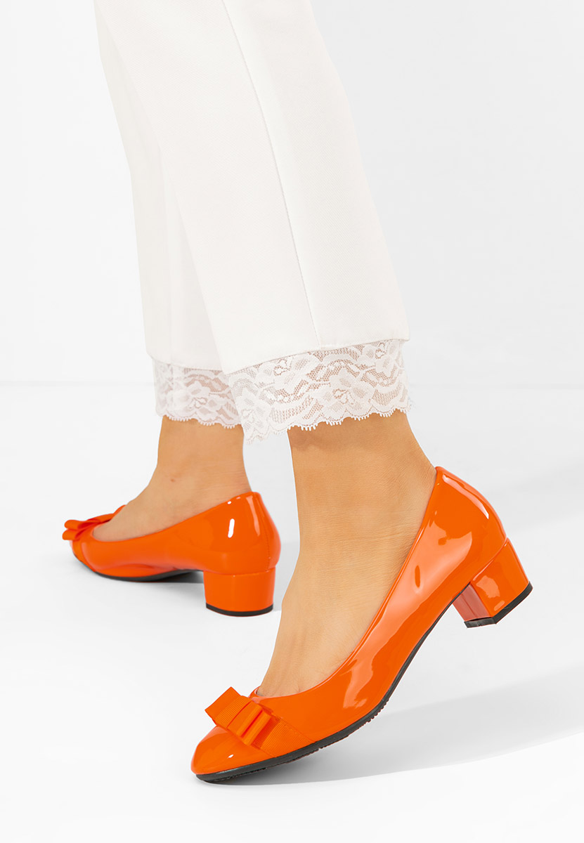 Décolleté tacco basso Carasca V3 arancioni