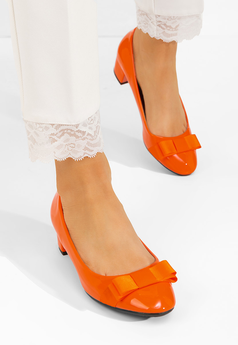 Décolleté tacco basso Carasca V3 arancioni