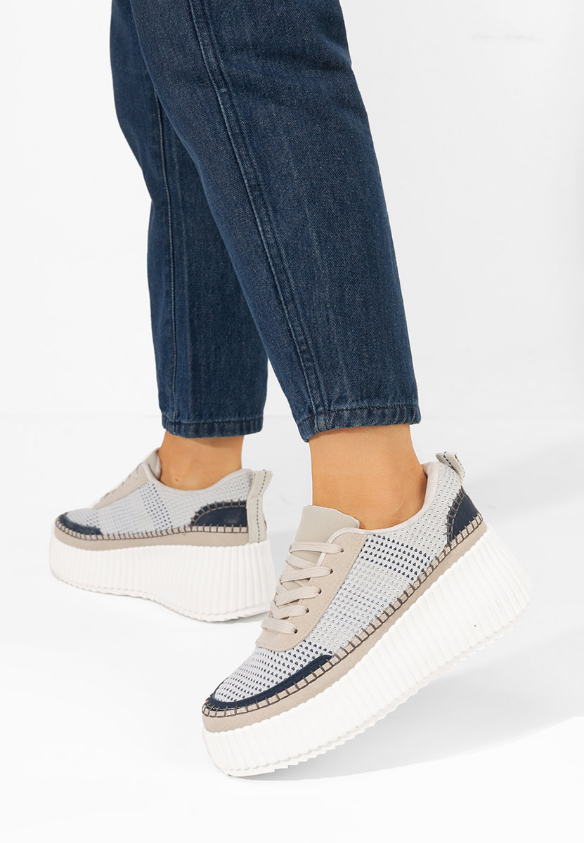 Sneakers con plateau Tamylsa blu