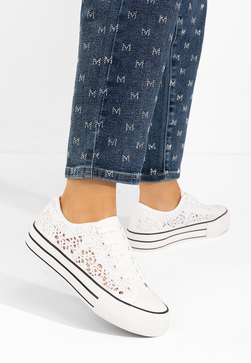 Scarpe da ginnastica donna Mylanaca bianchi