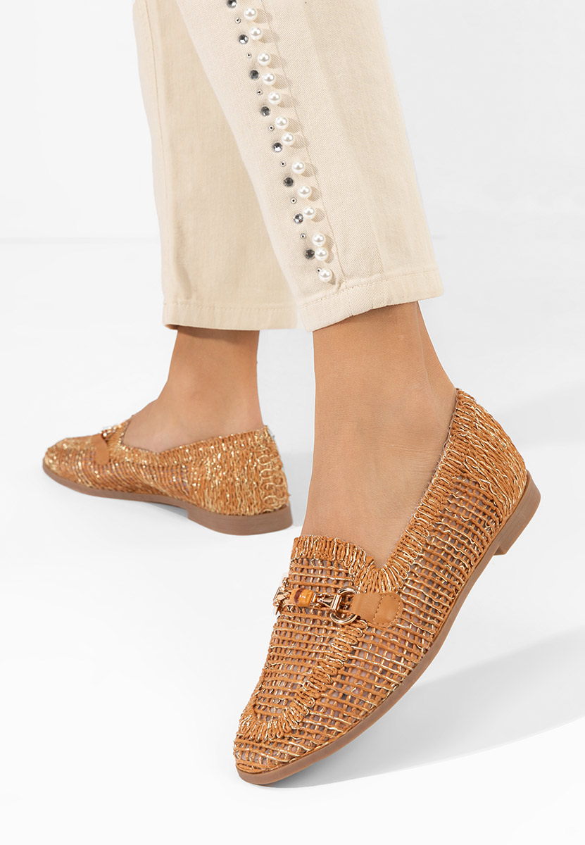 Mocassini da donna Jayna camel