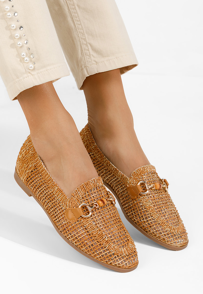 Mocassini da donna Jayna camel