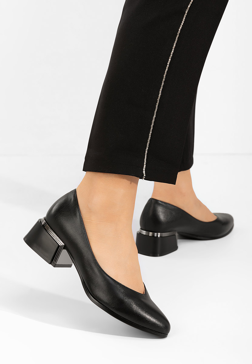 Décolleté tacco largo Meliciana nero