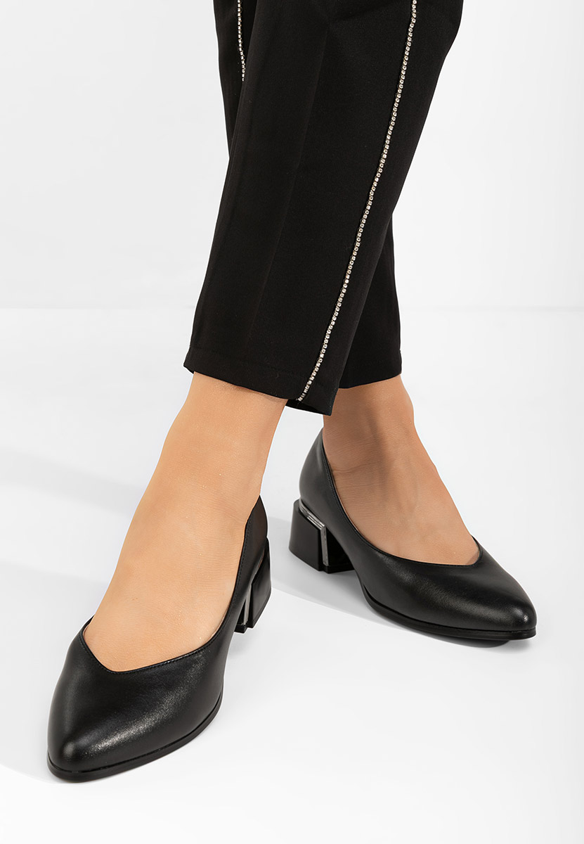Décolleté tacco largo Meliciana nero
