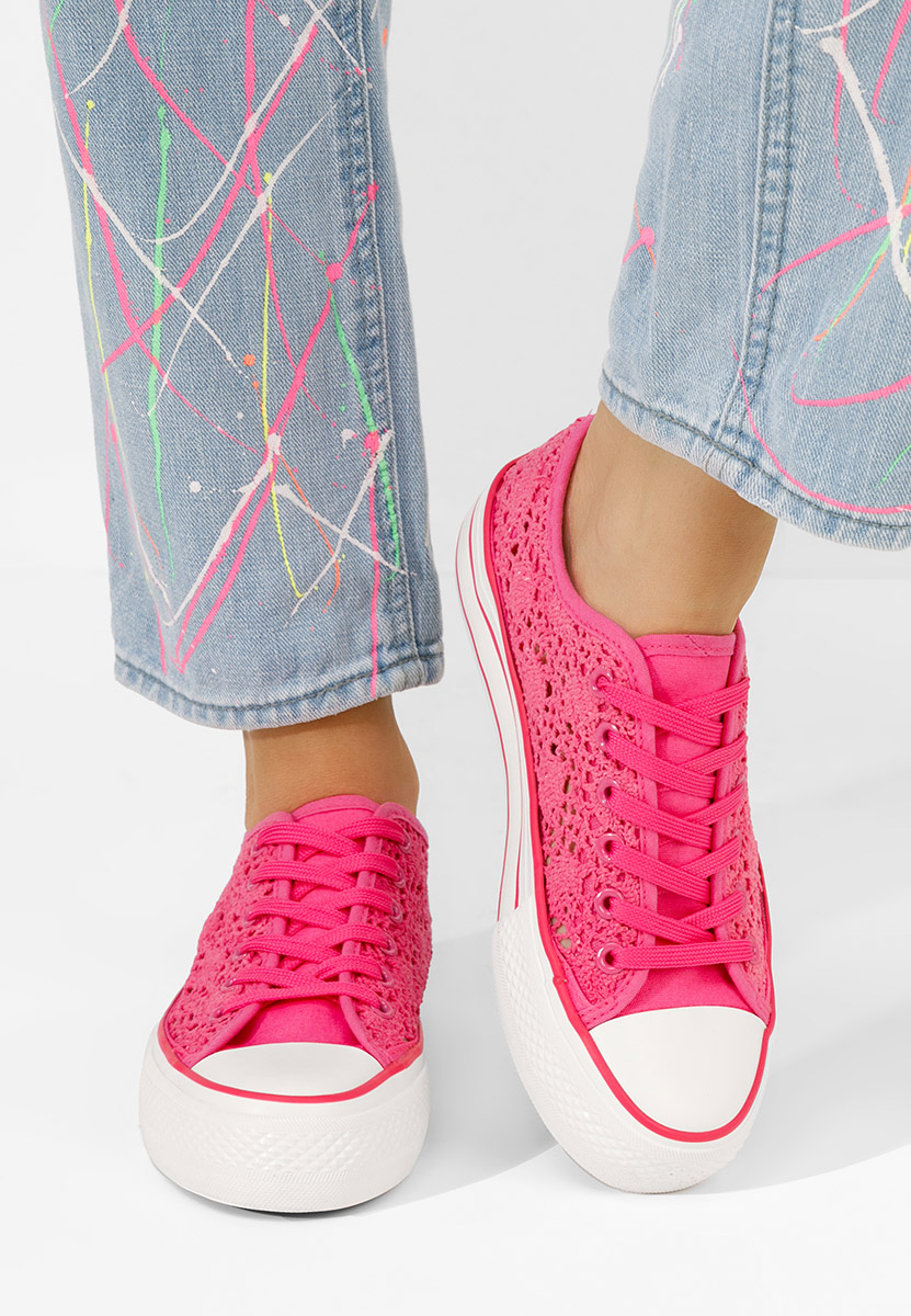Scarpe da ginnastica casual Floreina fucsia