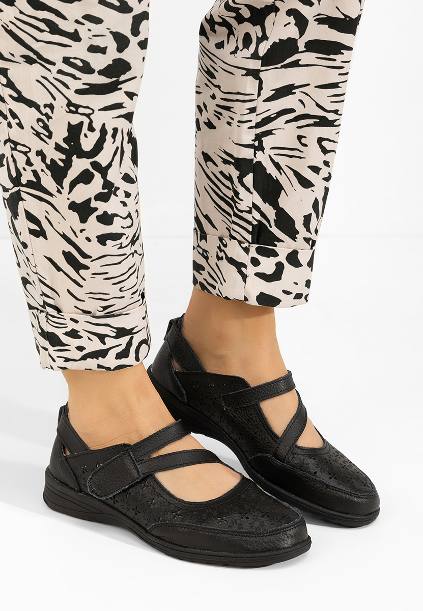 Ballerine pelle Catherina V2 nero