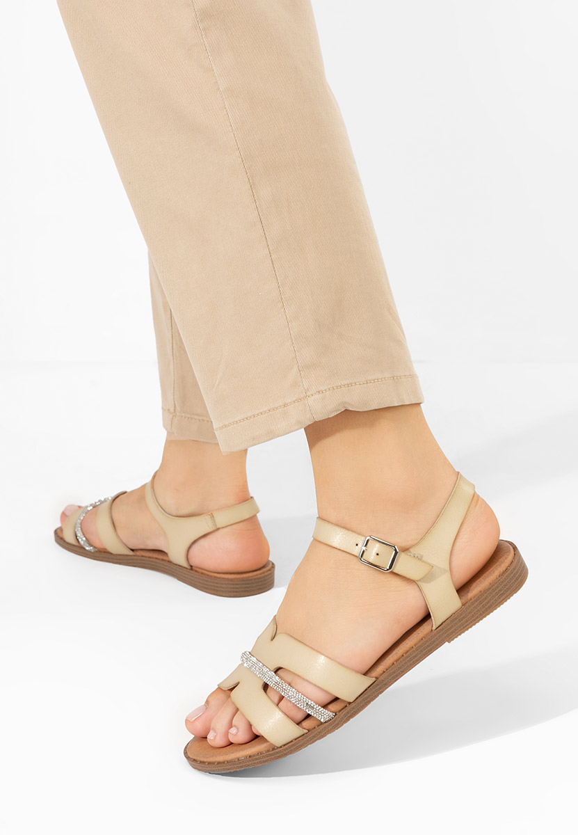 Sandali bassi eleganti Suny beige