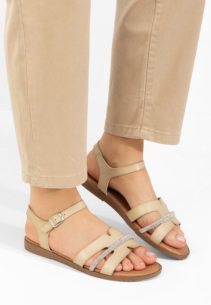Sandali bassi eleganti Suny beige