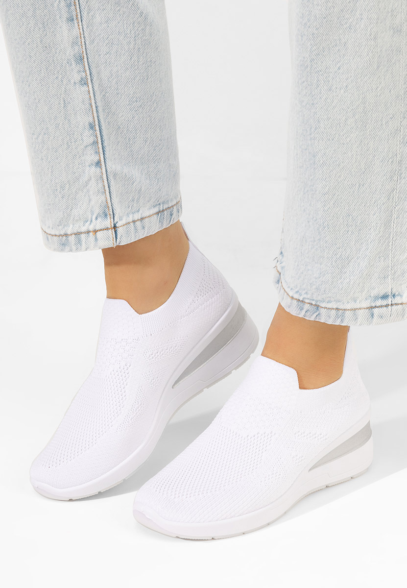 Scarpe da ginnastic Slip-On Tresty bianchi