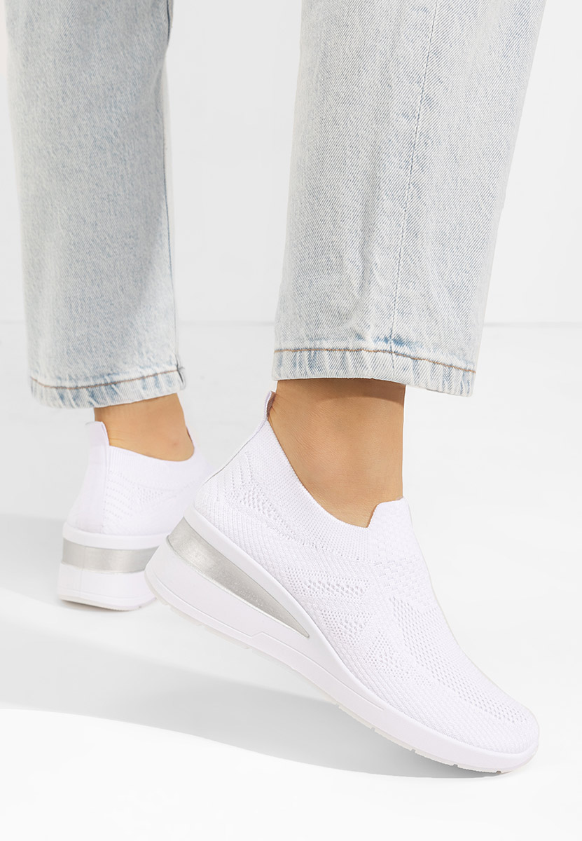 Scarpe da ginnastic Slip-On Tresty bianchi