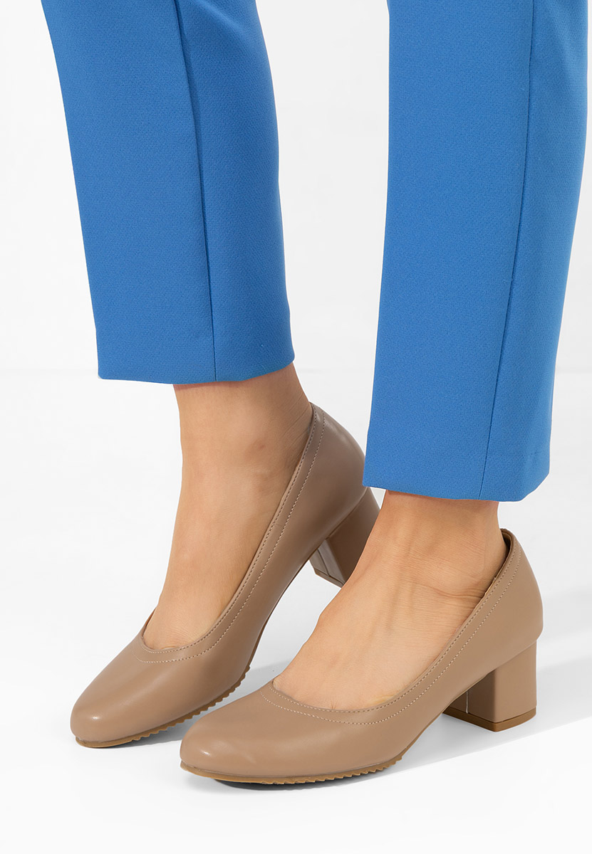 Décolleté tacco medio Zinia cachi