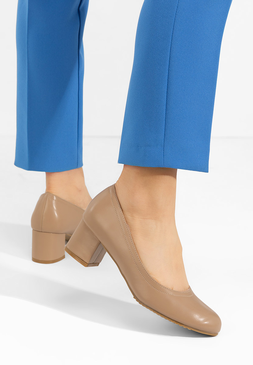 Décolleté tacco medio Zinia cachi