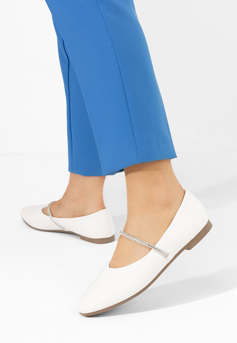 Ballerine eleganti Aglaia bianchi