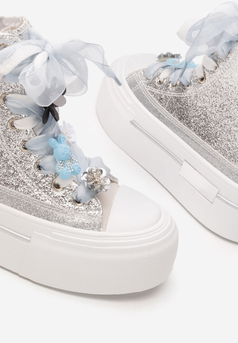 Scarpe da ginnastica High-Top Ivonne argento