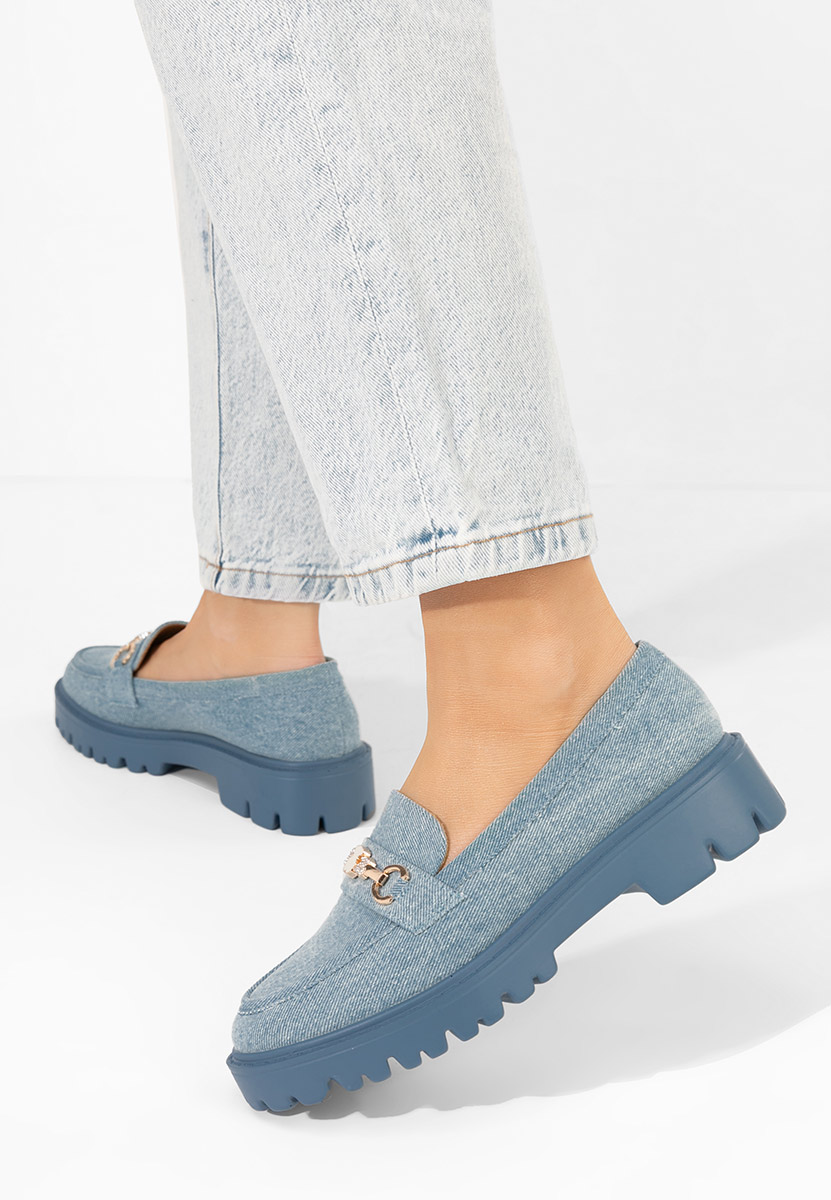 Mocassini donna eleganti Aelle denim