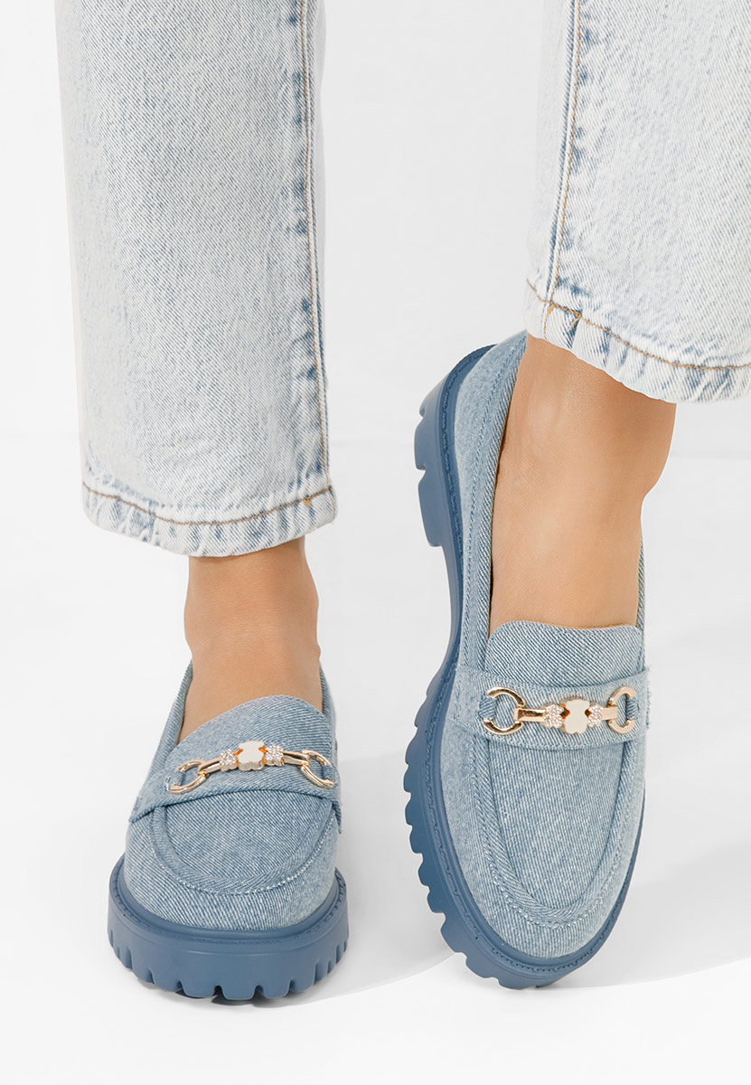 Mocassini donna eleganti Aelle denim