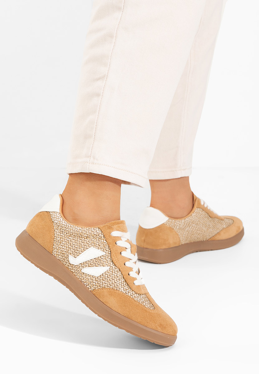 Sneakers donna Jackeline camel