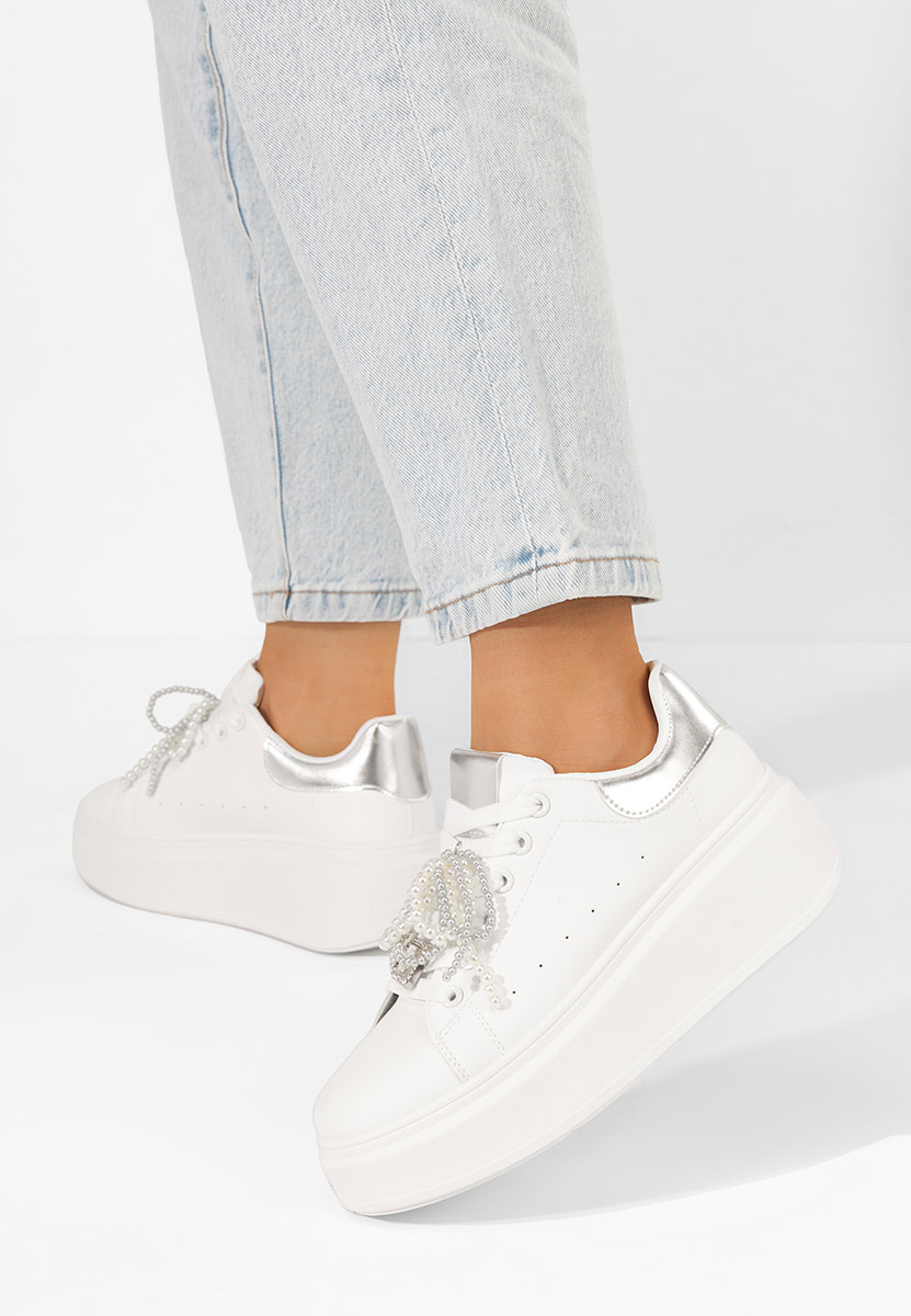 Sneakers con plateau Florysa bianchi