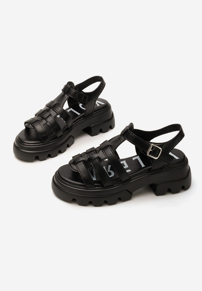 Sandali platform Deresana nero