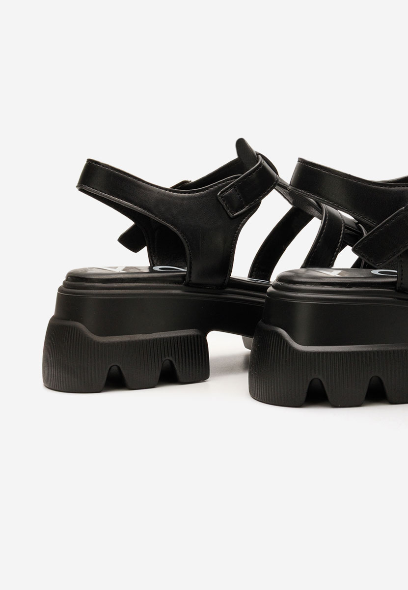 Sandali platform Deresana nero