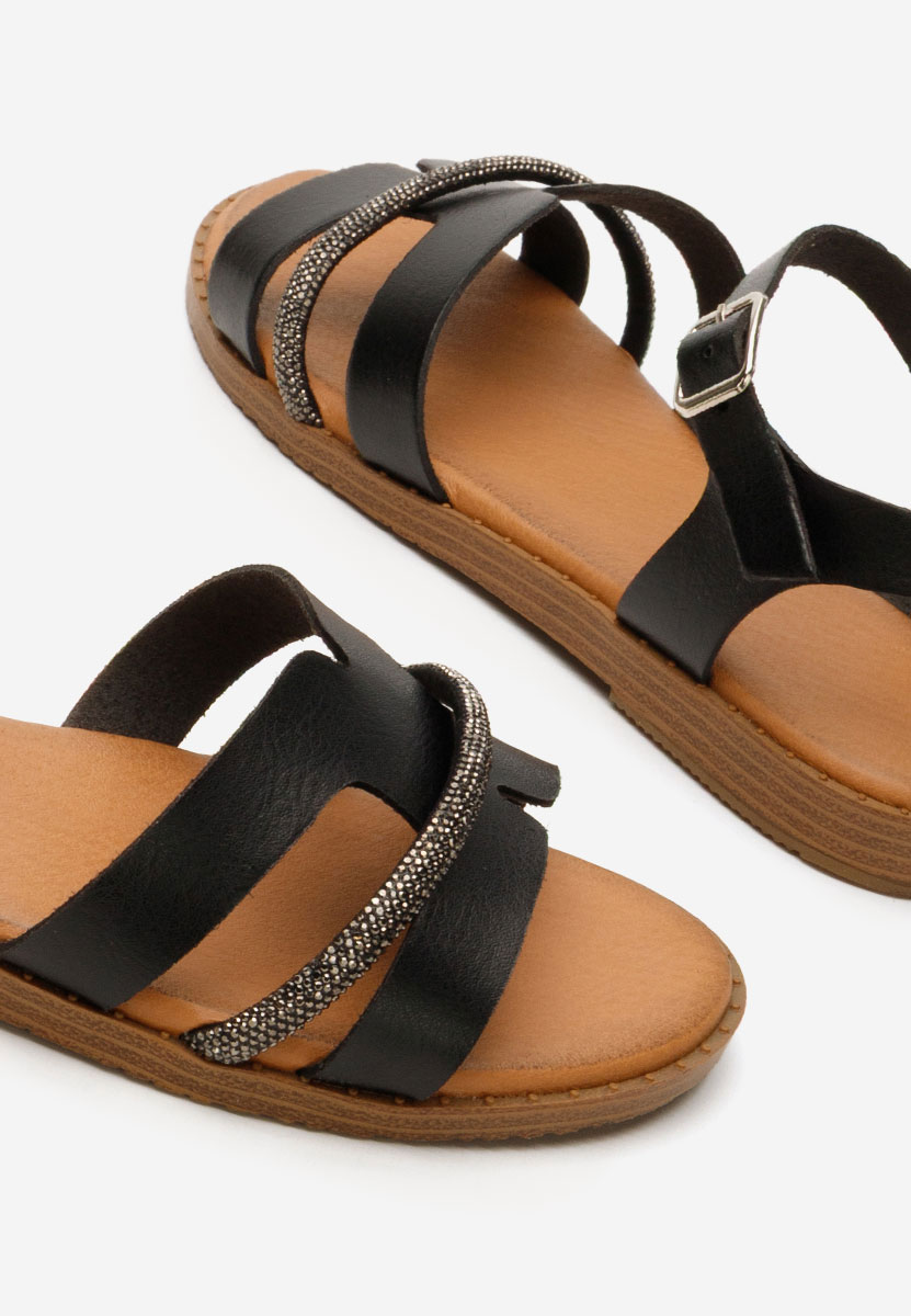 Sandali bassi eleganti Suny nero