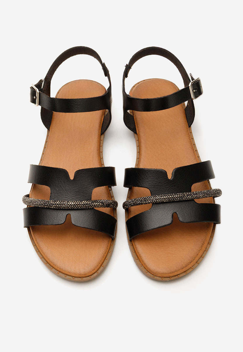 Sandali bassi eleganti Suny nero