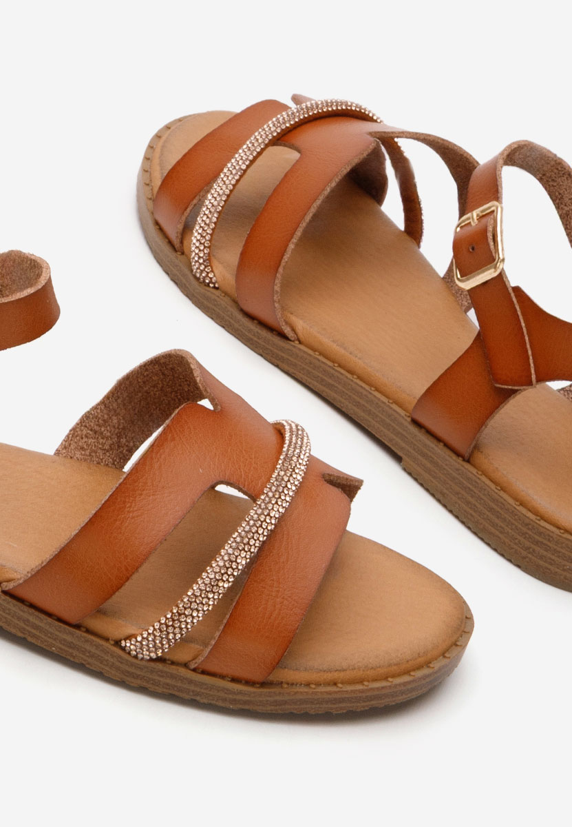 Sandali bassi eleganti Suny camel