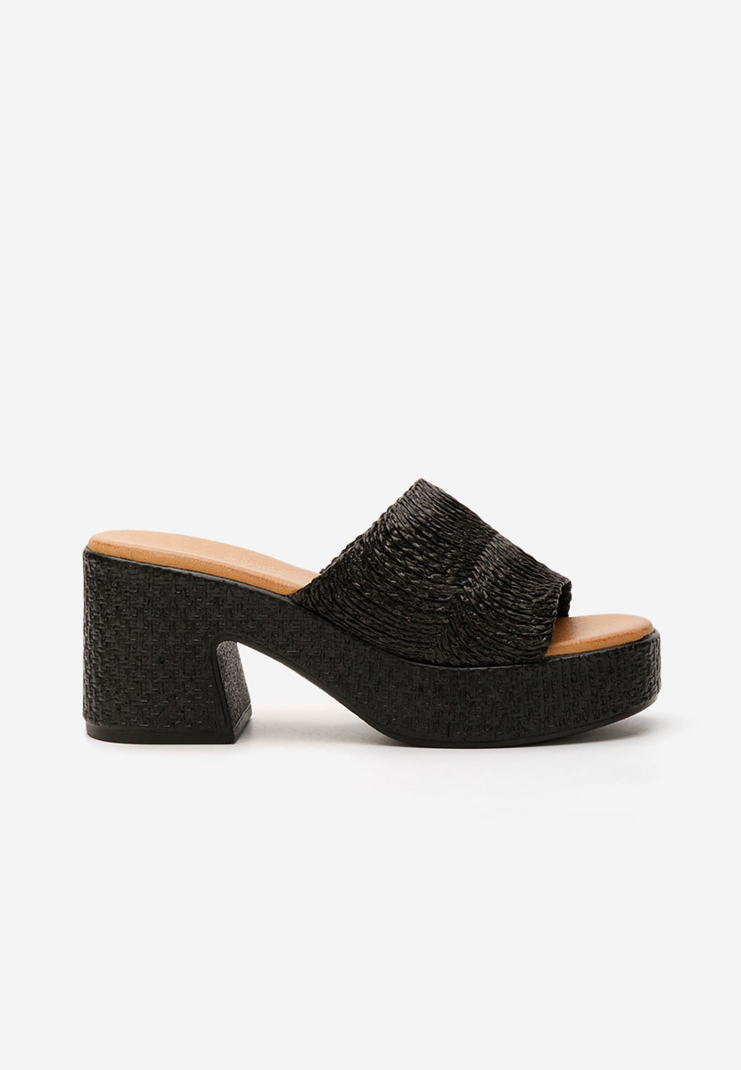 Ciabatte con tacco Katharyn nero