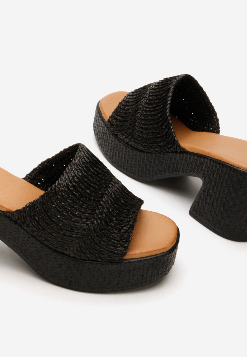 Ciabatte con tacco Katharyn nero