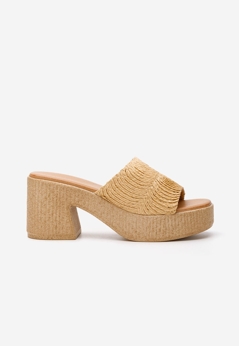 Ciabatte con tacco Katharyn nude