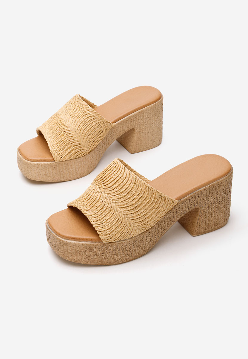 Ciabatte con tacco Katharyn nude