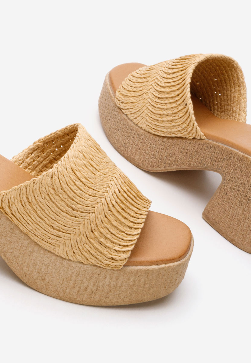 Ciabatte con tacco Katharyn nude