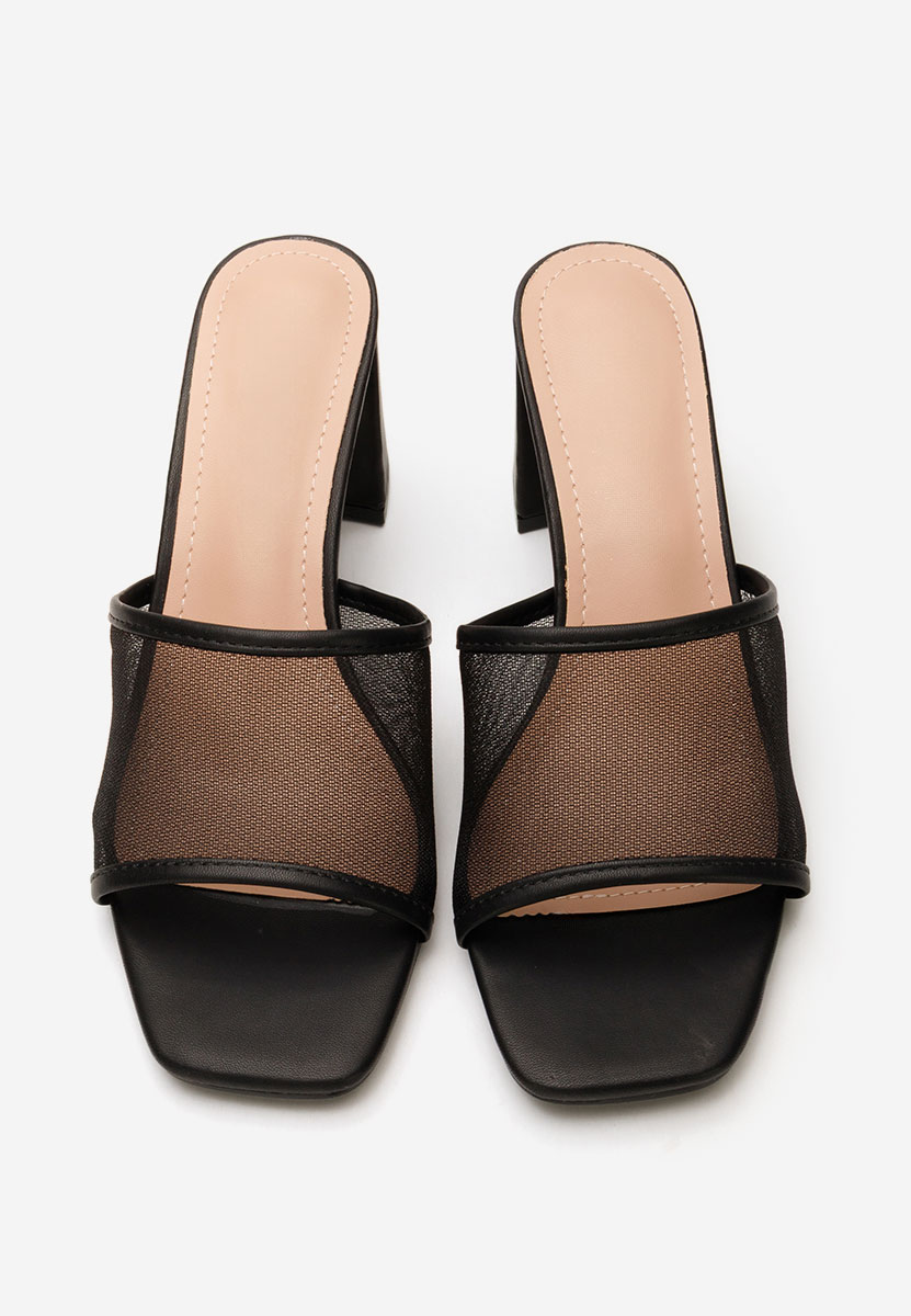 Ciabatte con tacco Calysta nero