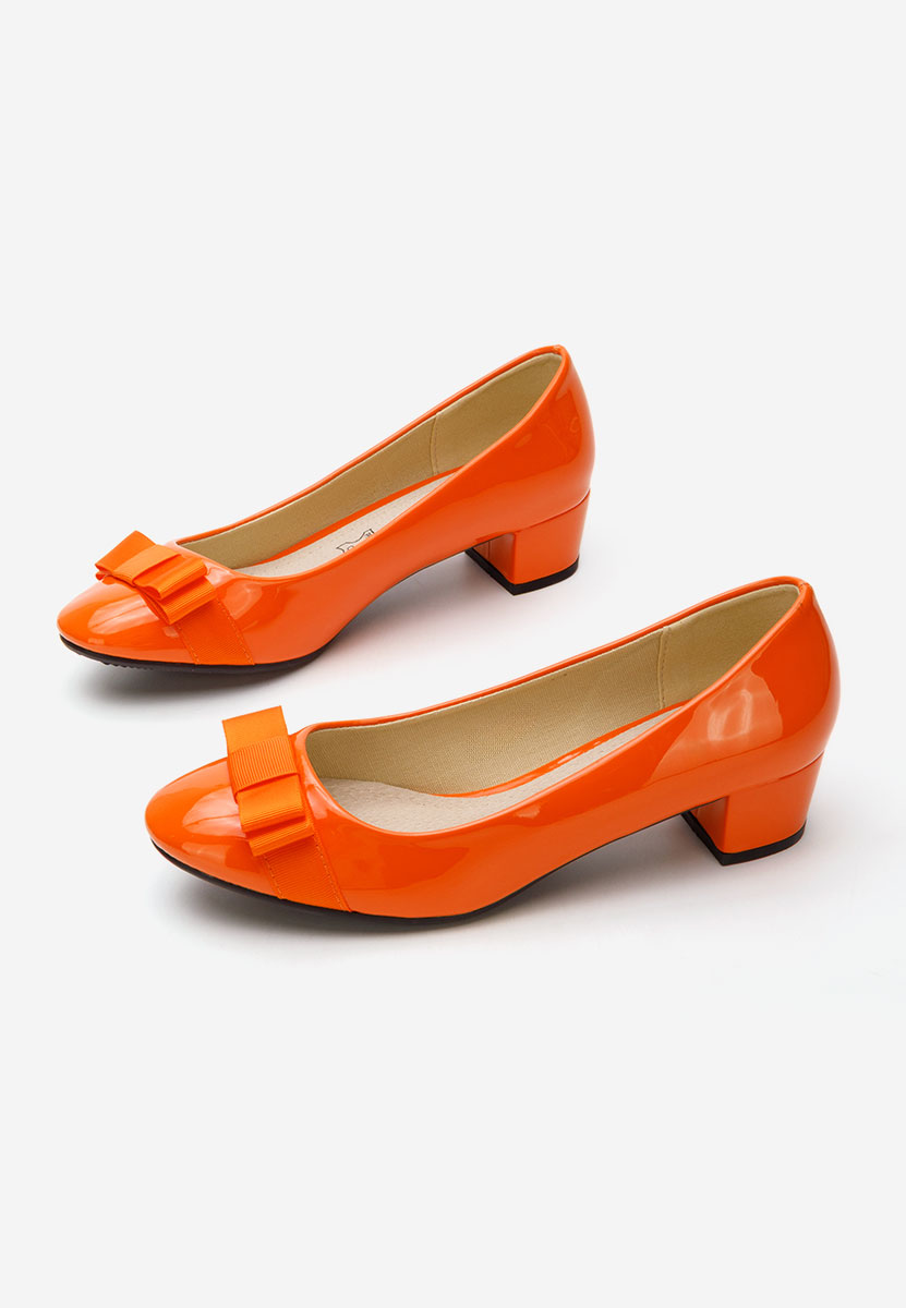 Décolleté tacco basso Carasca V3 arancioni