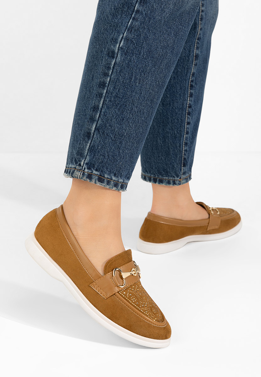 Loafers donna Adesa camel