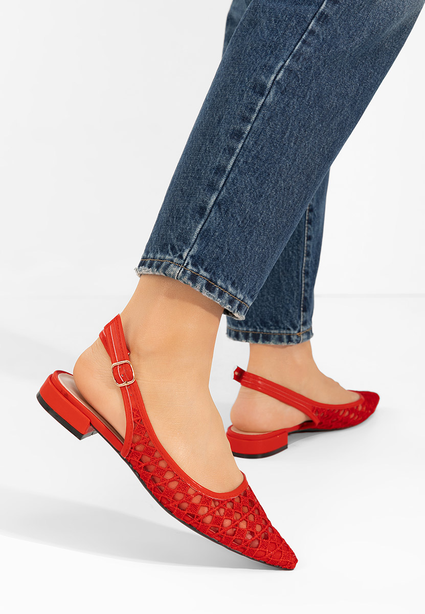 Décolleté Slingback Alysya rosso