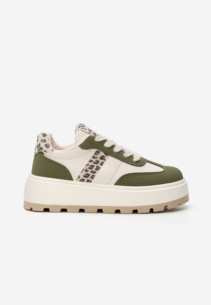 Sneakers con plateau Estephany verdi Sneakers con plateau Estephany verdi