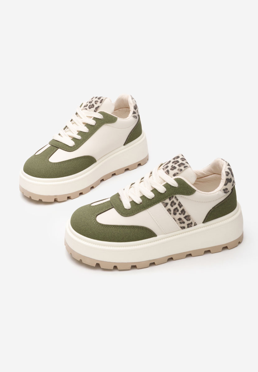 Sneakers con plateau Estephany verdi Sneakers con plateau Estephany verdi