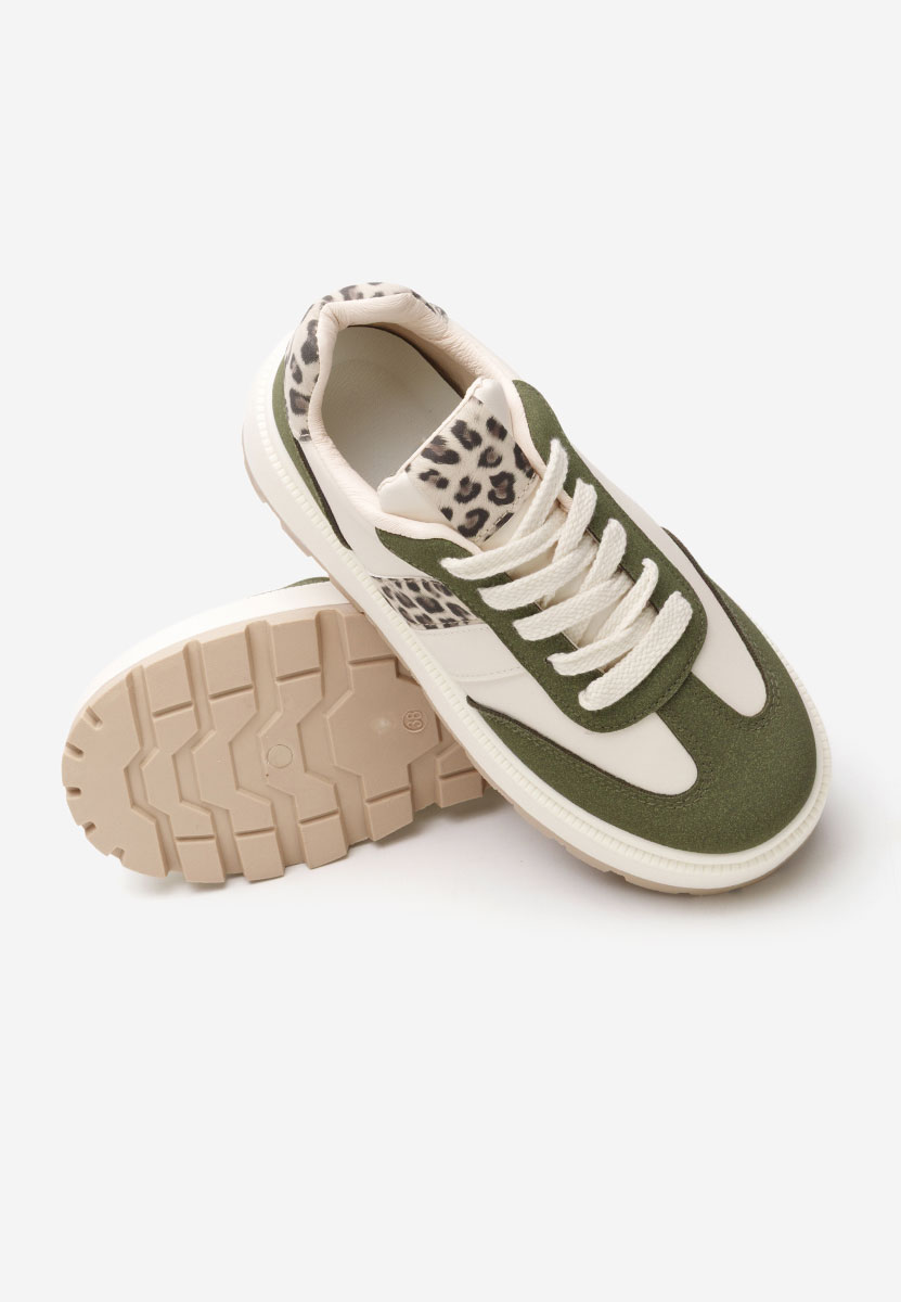 Sneakers con plateau Estephany verdi Sneakers con plateau Estephany verdi
