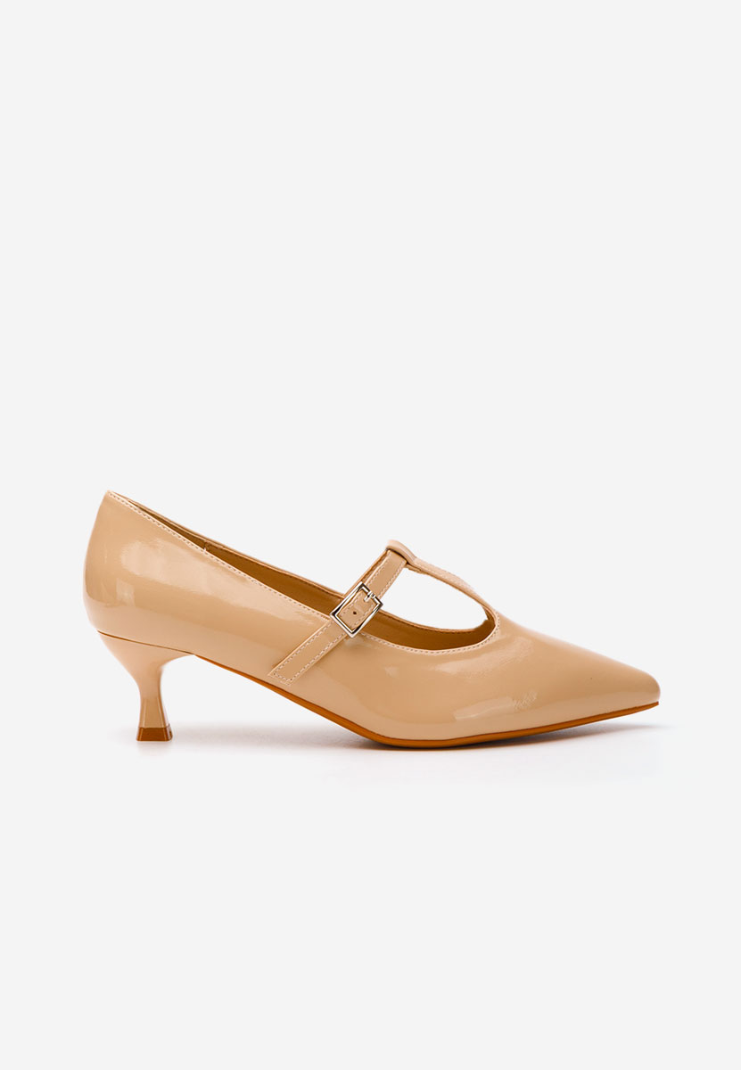 Décolleté tacco a spillo Caty beige