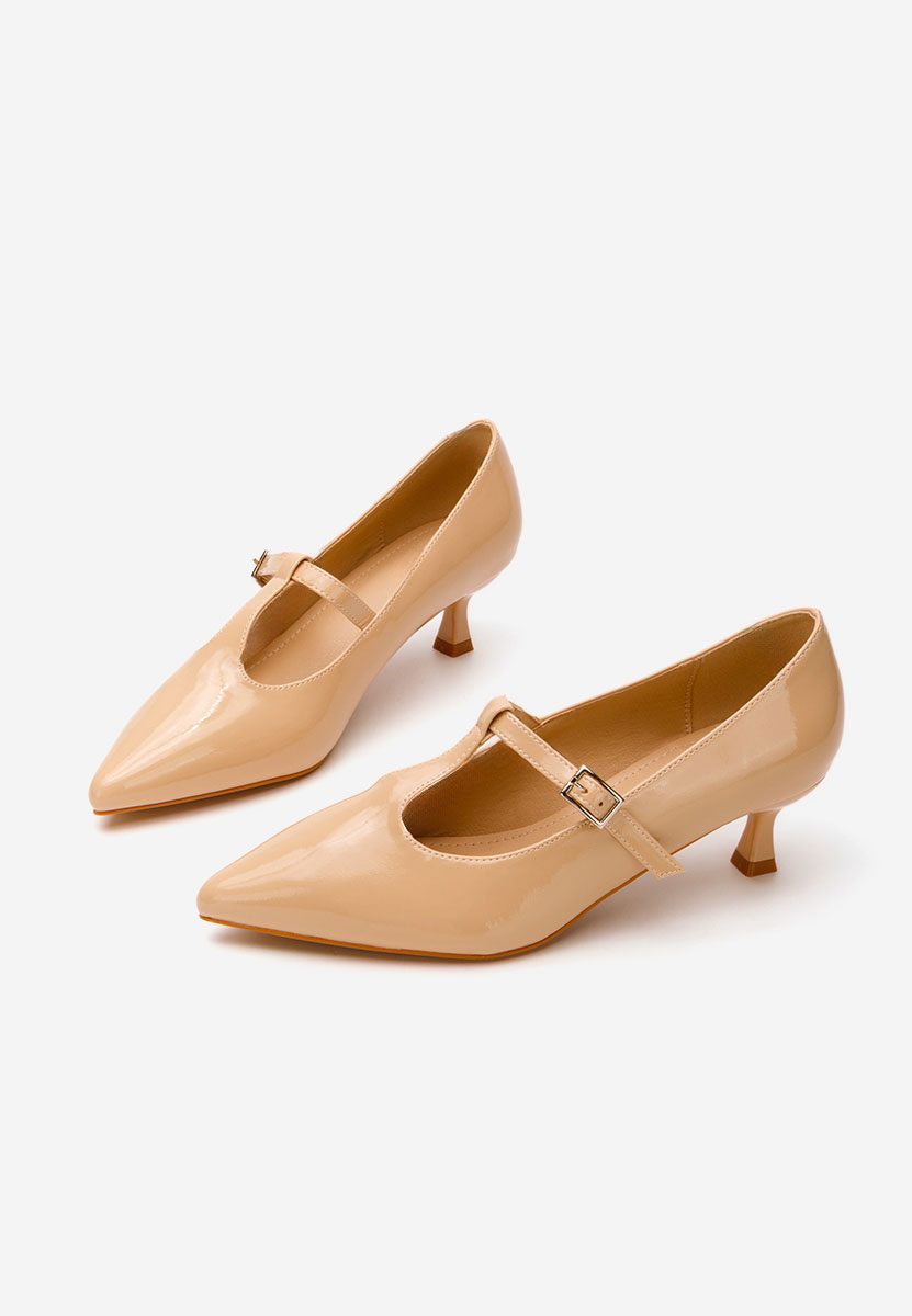 Décolleté tacco a spillo Caty beige