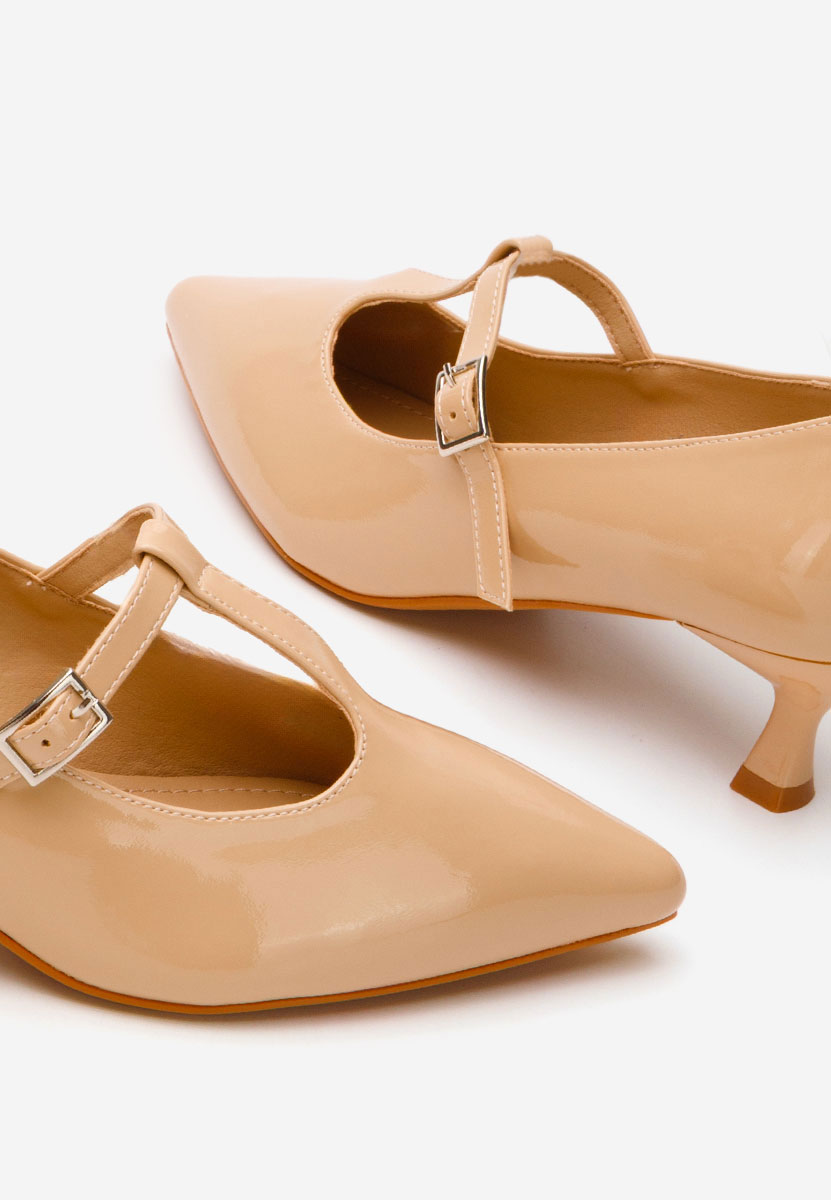 Décolleté tacco a spillo Caty beige