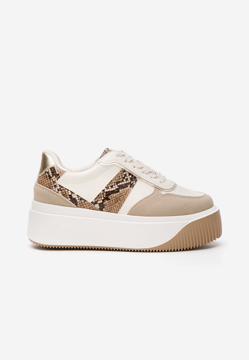 Sneakers con plateau Selyana beige