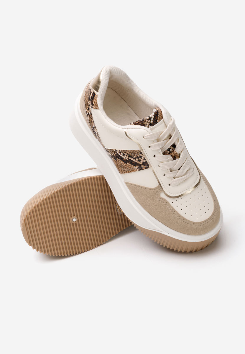 Sneakers con plateau Selyana beige