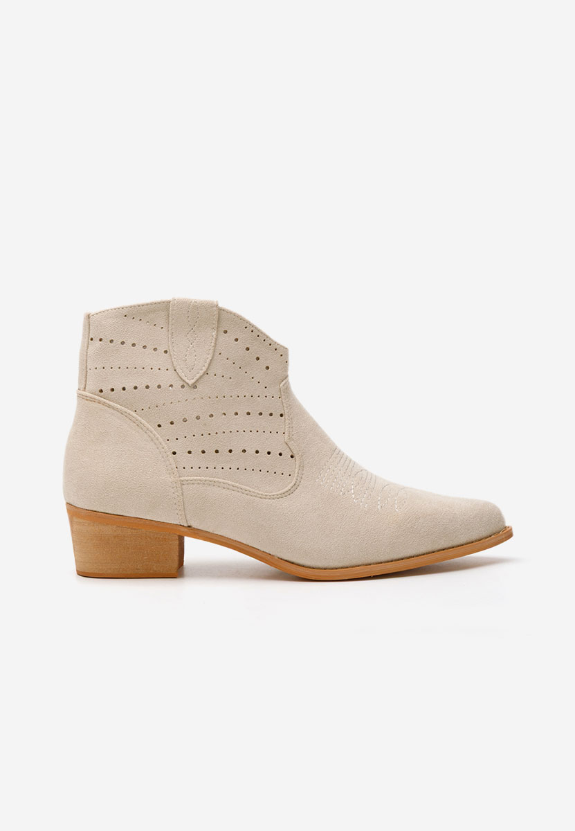 Stivaletti texani donna Carinna beige