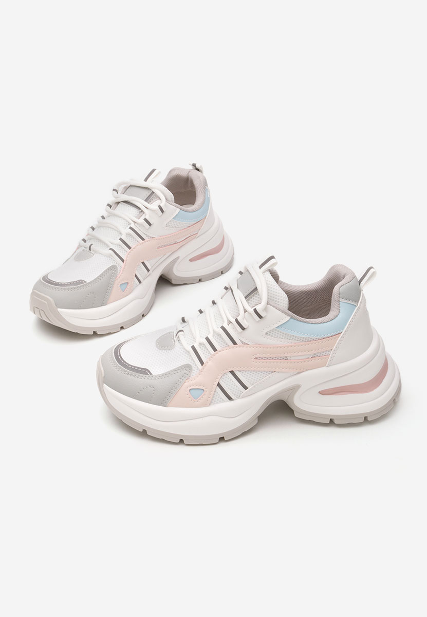 Sneakers con zeppa Jenniffer V2 bianchi