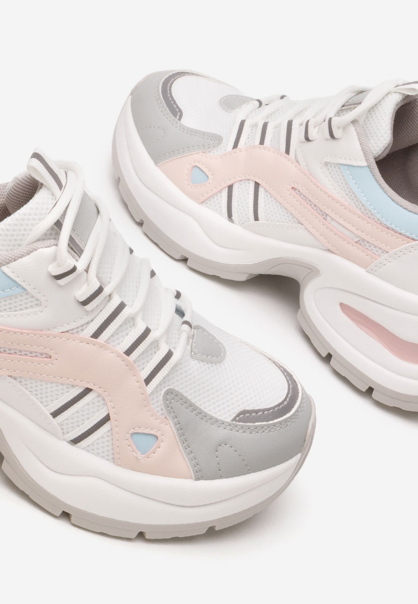 Sneakers con zeppa Jenniffer V2 bianchi