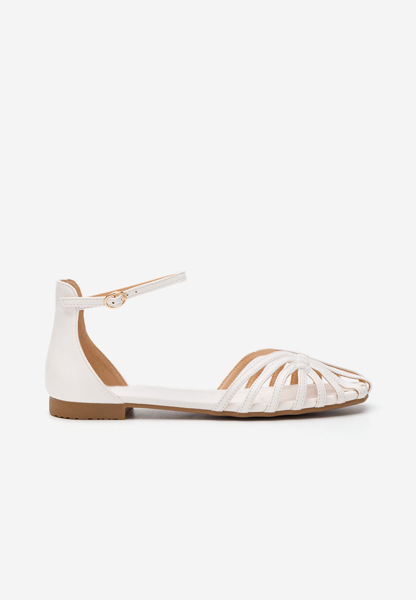 Sandali bassi eleganti Beaux bianchi