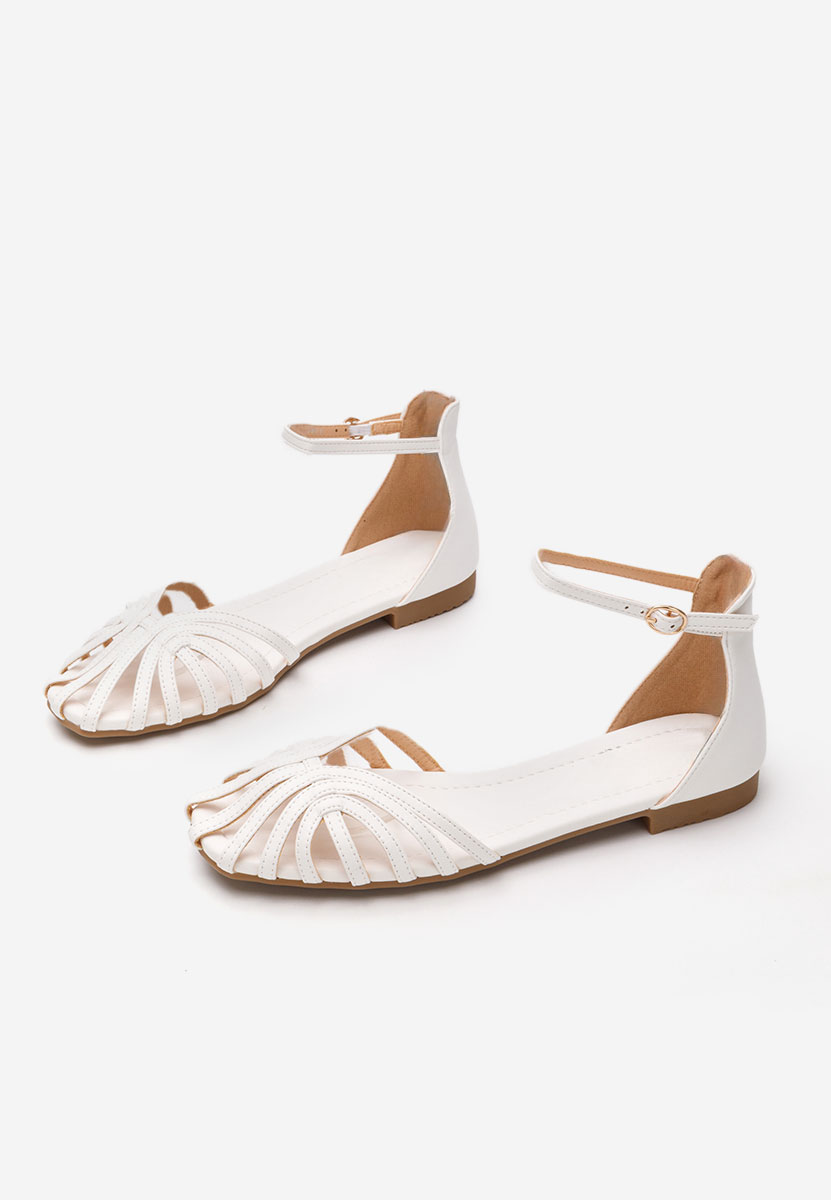 Sandali bassi eleganti Beaux bianchi