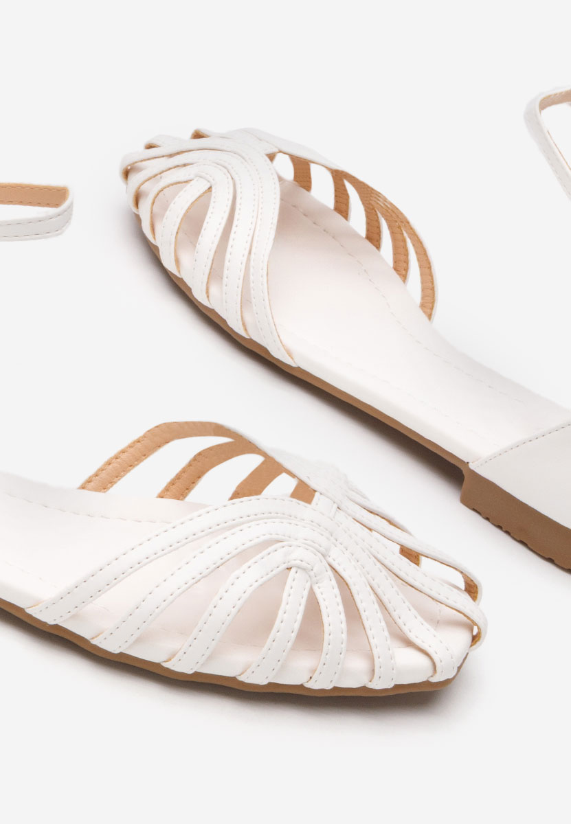 Sandali bassi eleganti Beaux bianchi